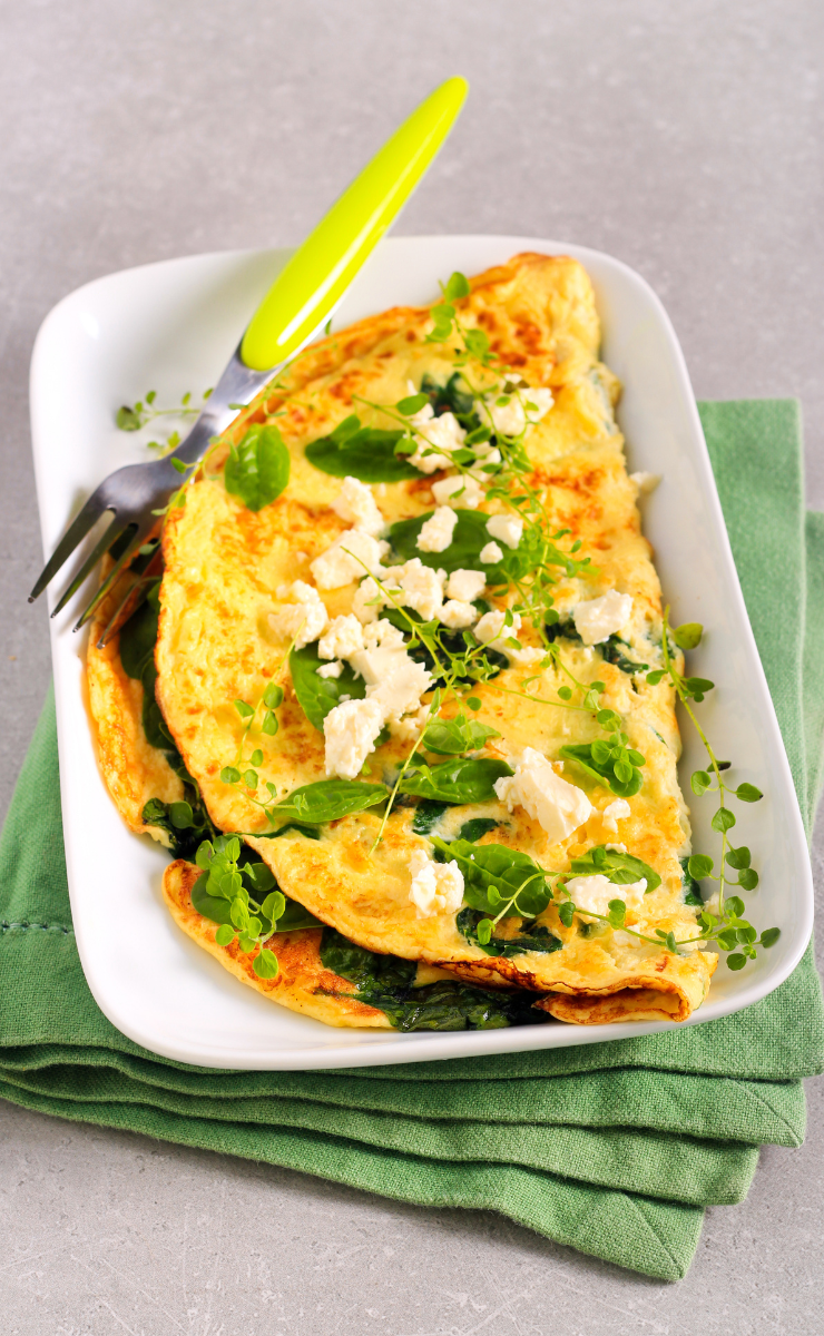 Spinach and Feta Omelette